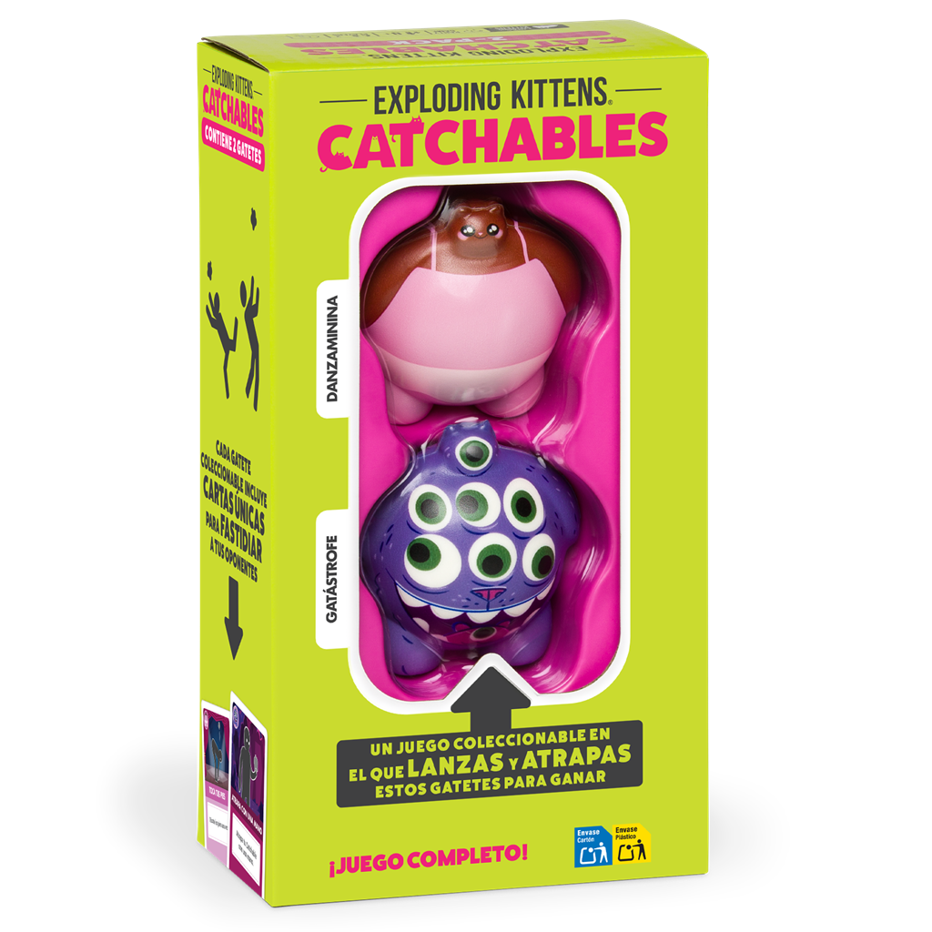 Exploding Kittens Catchables 2-Pack 3 Danzaminina y Catástrofe (Pre-venta)