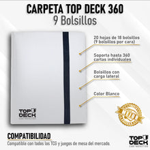 Cargar imagen en el visor de la galería, Carpeta Top Deck 9 bolsillos Variedades
